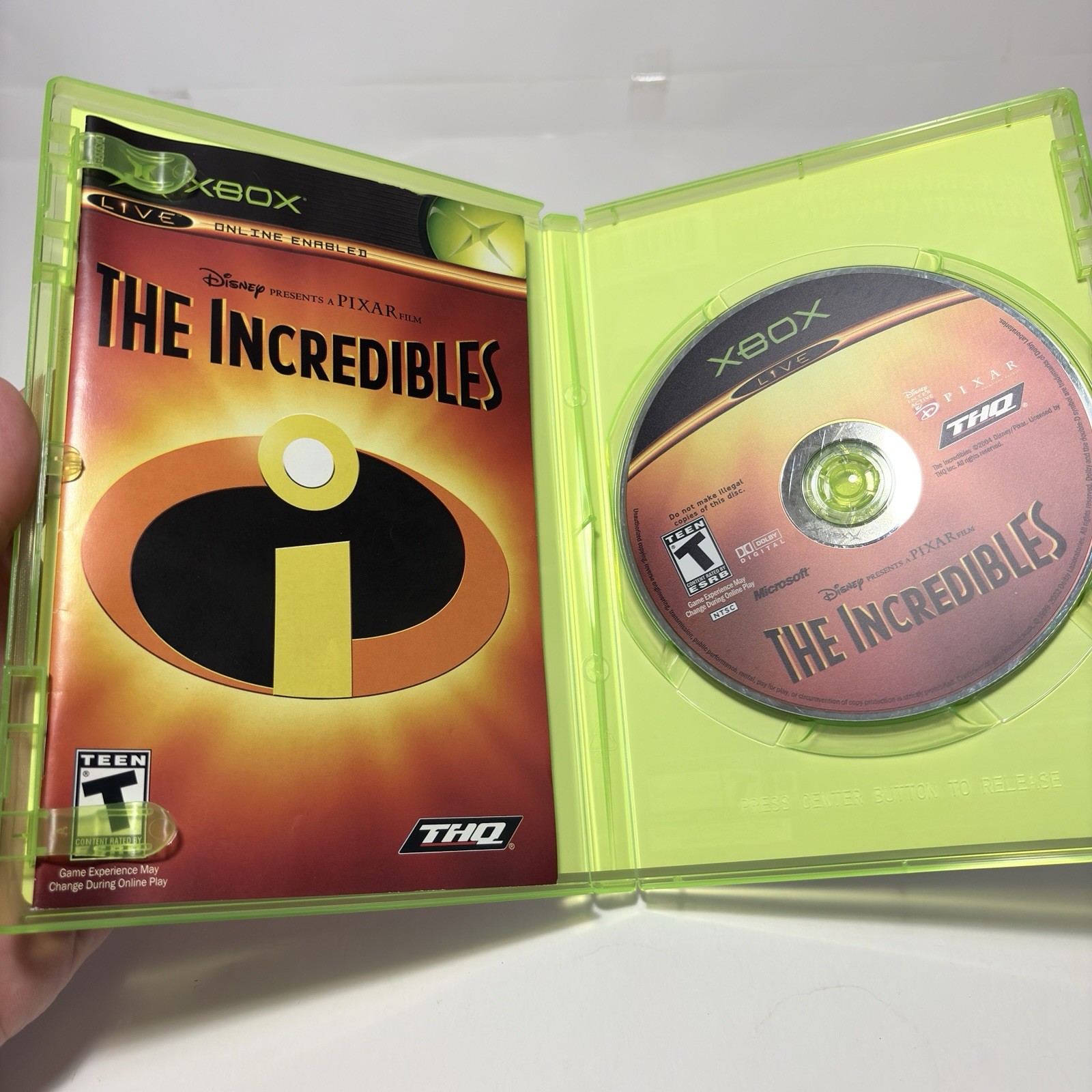 The Incredibles Pixar Xbox Complete CIB Tested Clean Fast Shipping