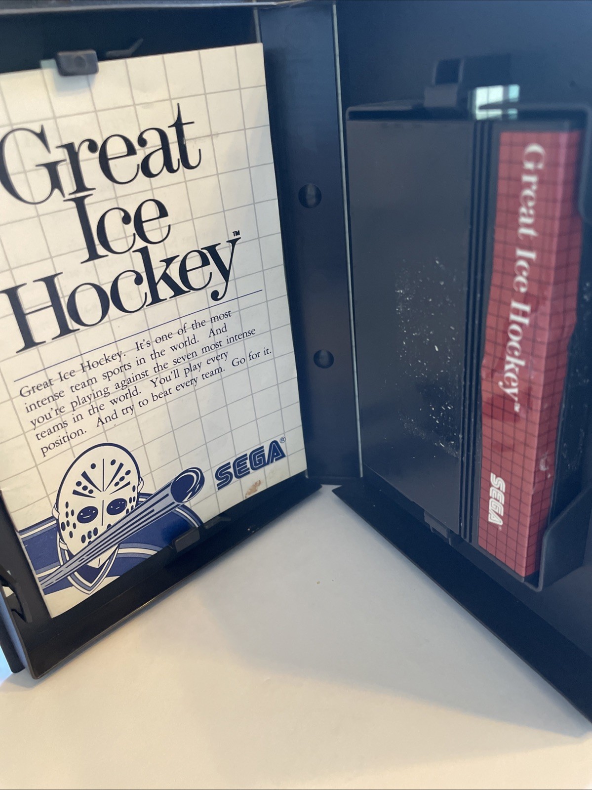 Great Ice Hockey (Sega Master, 1987) Complete In Box – Tested