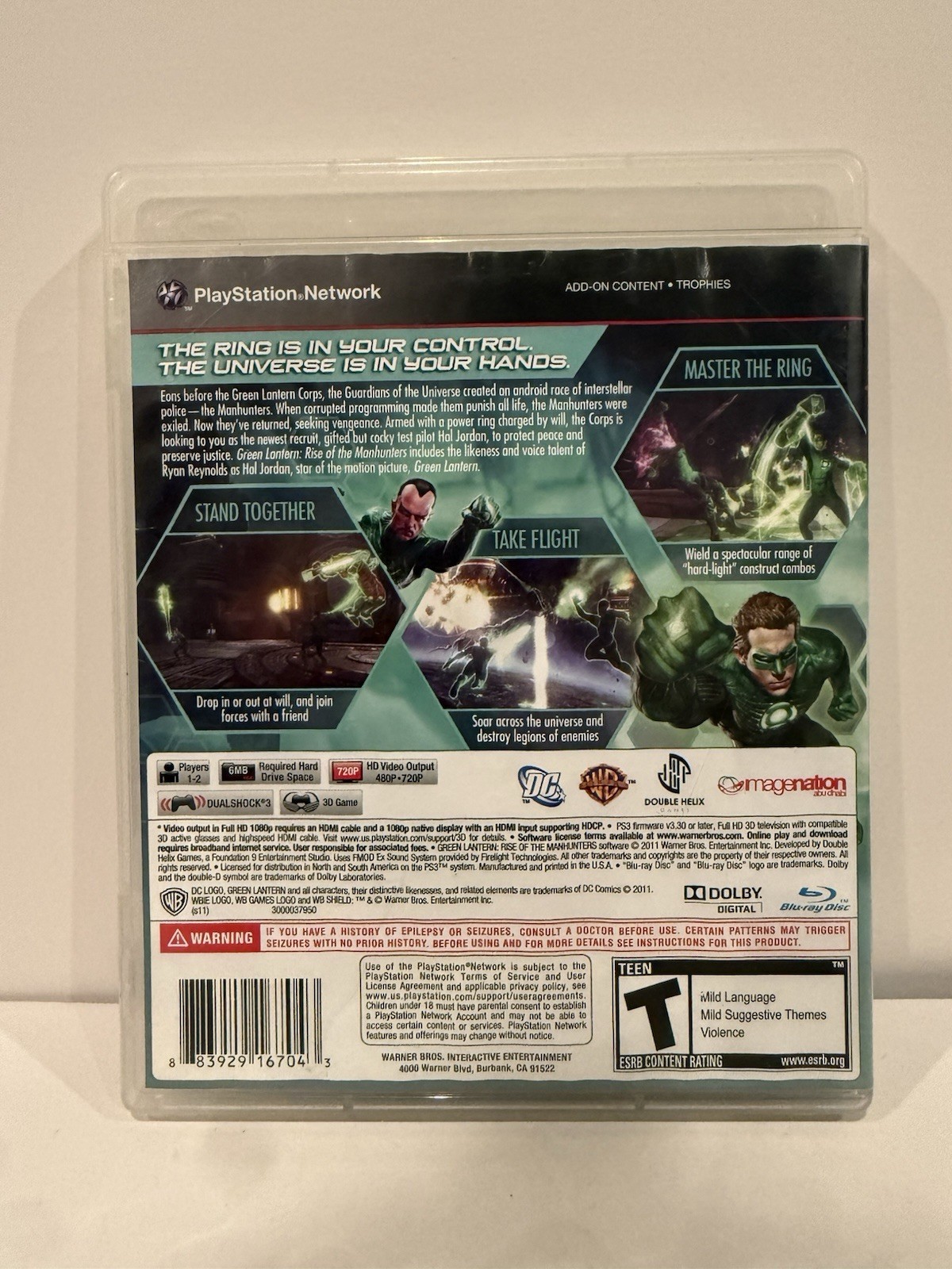 Green Lantern: Rise of the Manhunters Sony PlayStation 3 CIB PS3