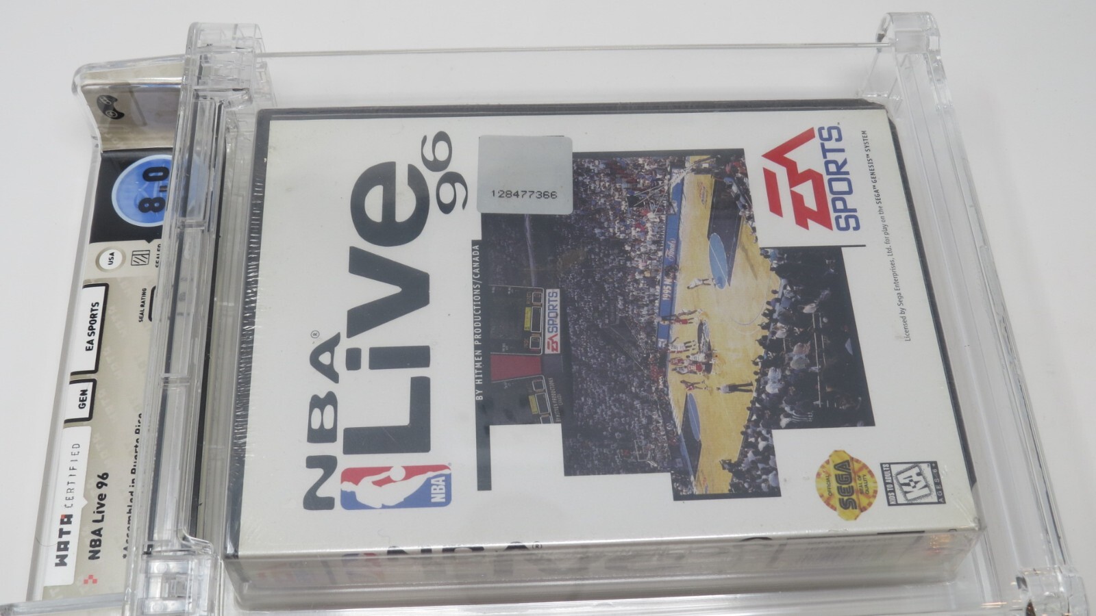 NBA Live ’96 Basketball Sega Genesis Factory Sealed Video Game Wata Graded 8.0 A