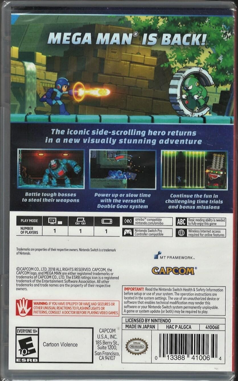 Mega Man 11 NSW (Brand New Factory Sealed US Version) Nintendo Switch,Nintendo S