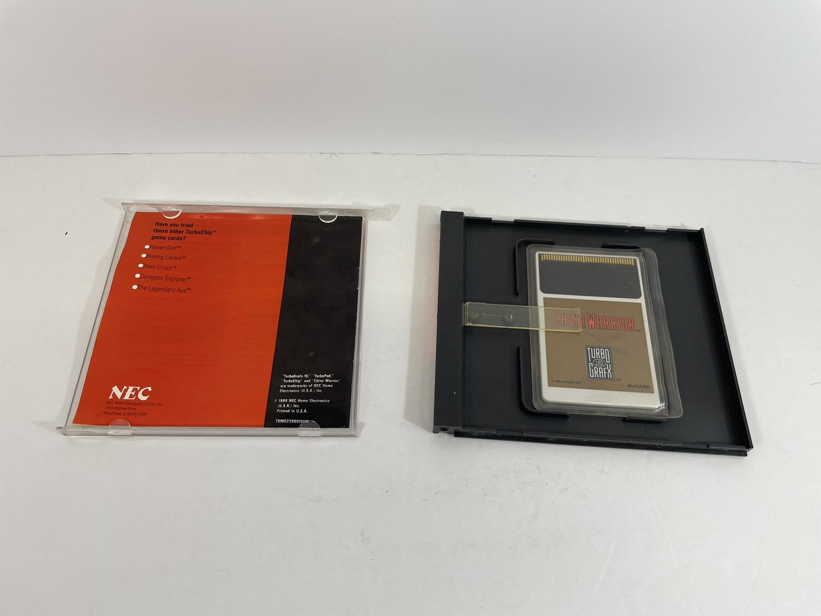 China Warrior (TurboGrafx-16, 1989) – Case, Manual, Cartridge NEC CIB Complete