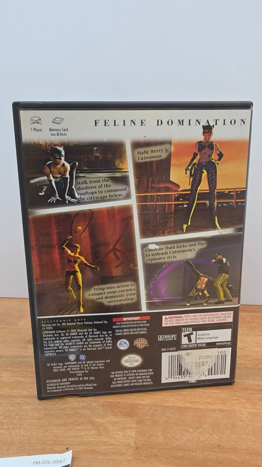 Catwoman Nintendo GameCube GC 2004 EA Games Action Adventure DC Comics