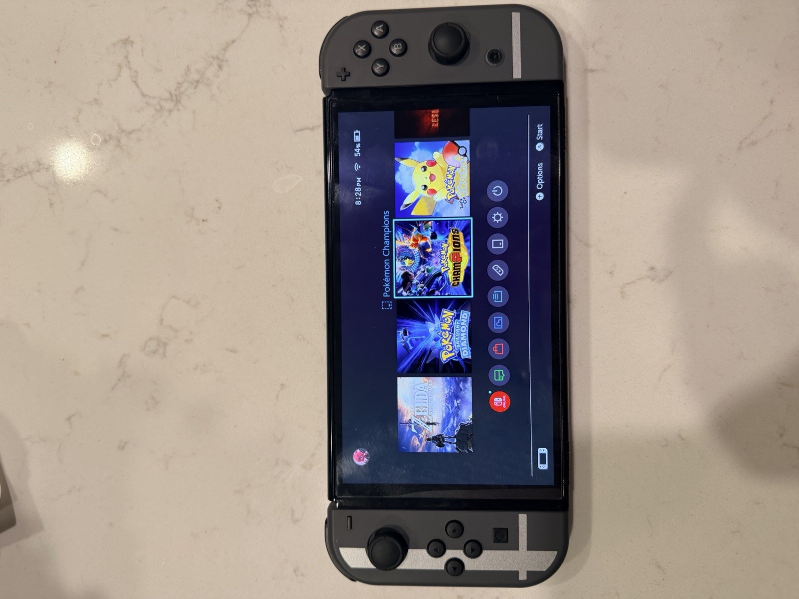 Nintendo Switch (OLED Model) Super Smash Bros. Bundle 64GB Console – Gray