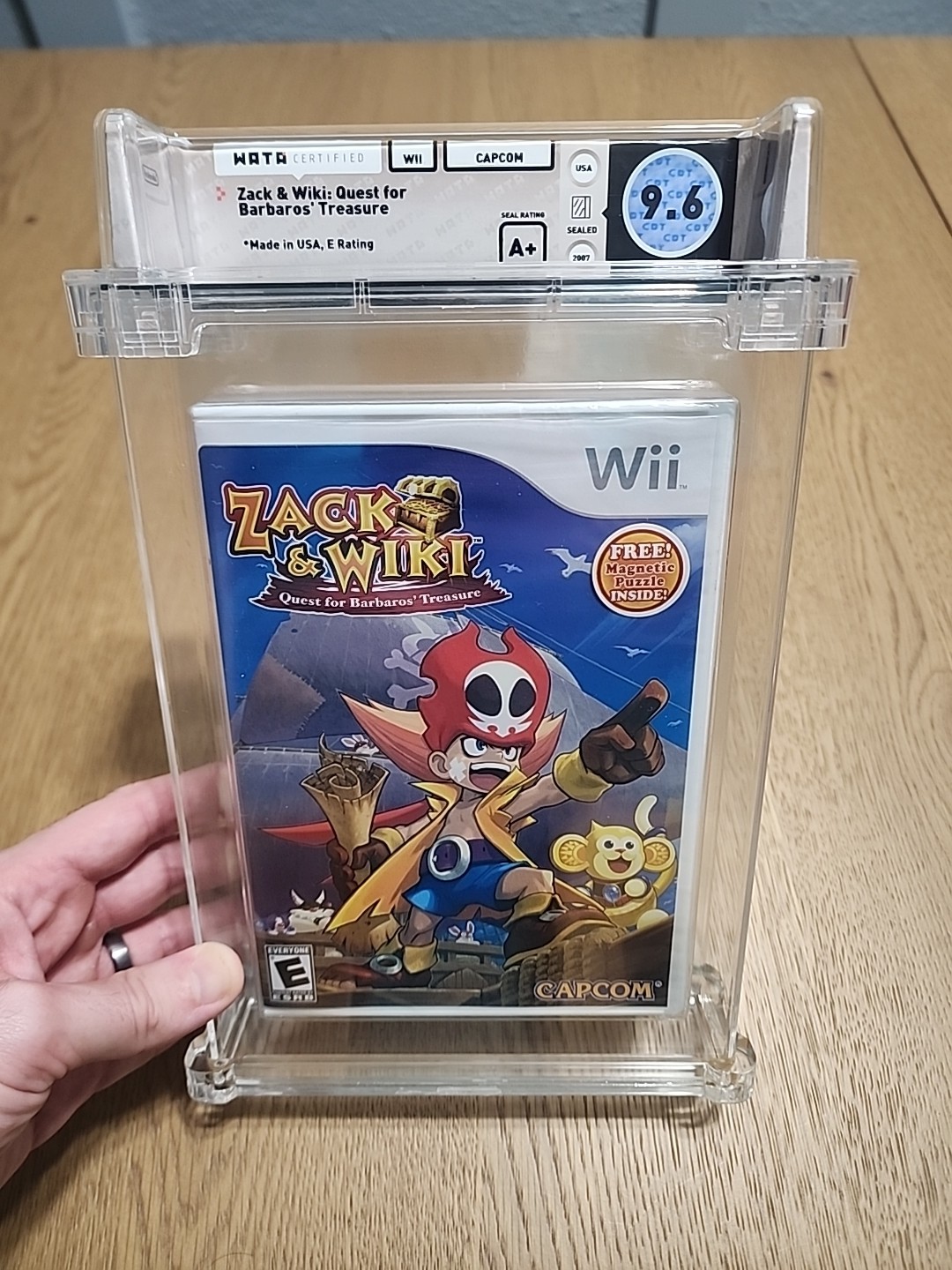Zack & Wiki Quest for Barbaros Treasure Nintendo Wii new Magnetic Puzzle Variant