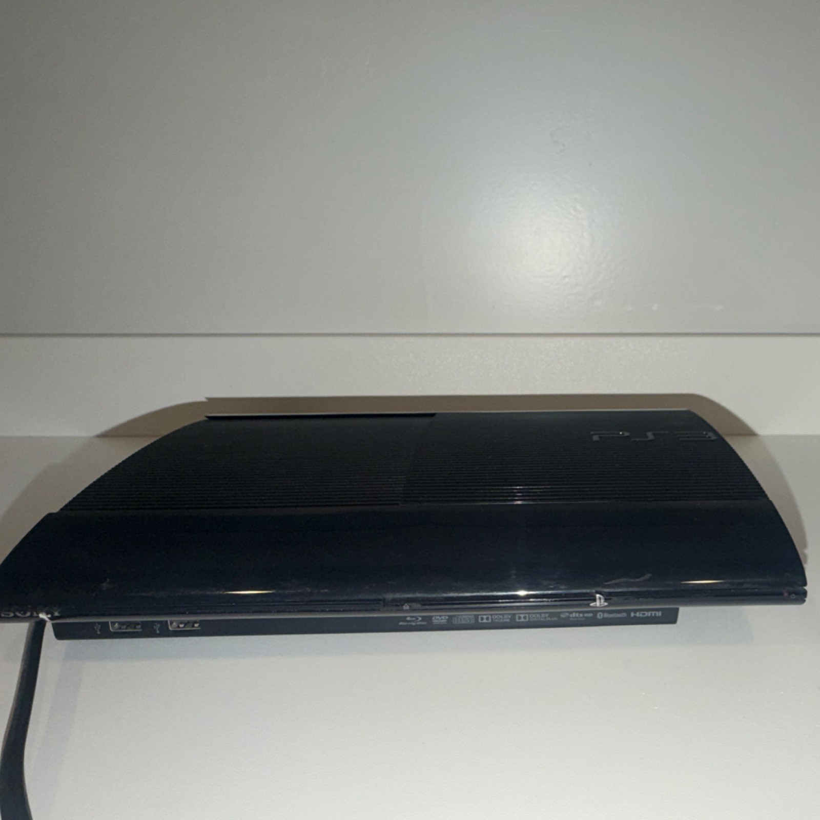 Sony PlayStation 3 Black Console Blu-Ray Compatible w/ 2 Controllers