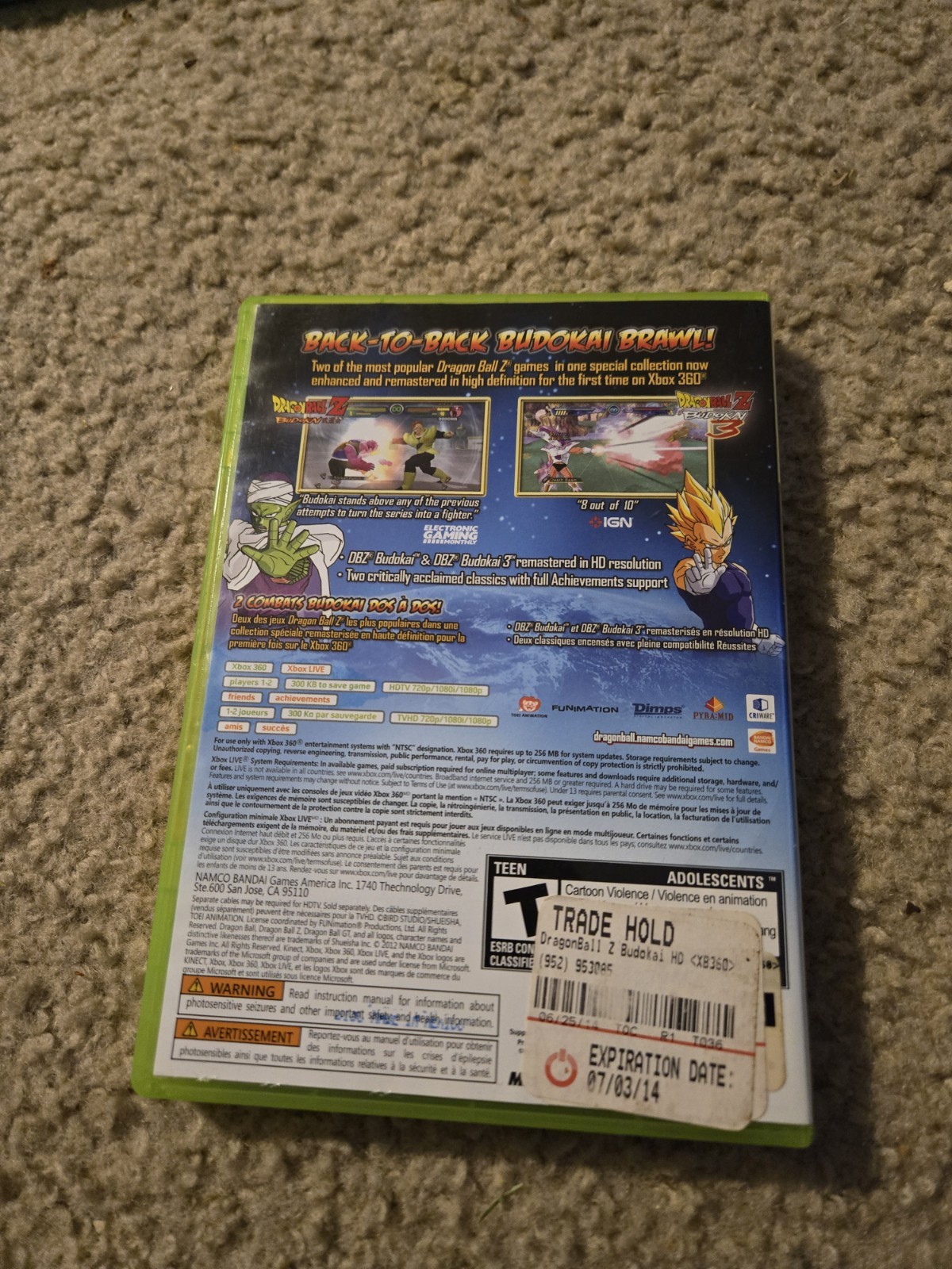 Dragon Ball Z: Budokai HD Collection -Xbox 360 (2012)