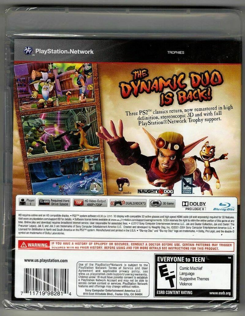 Jak & Daxter Collection PS3 (Brand New Factory Sealed US Version) Playstation 3