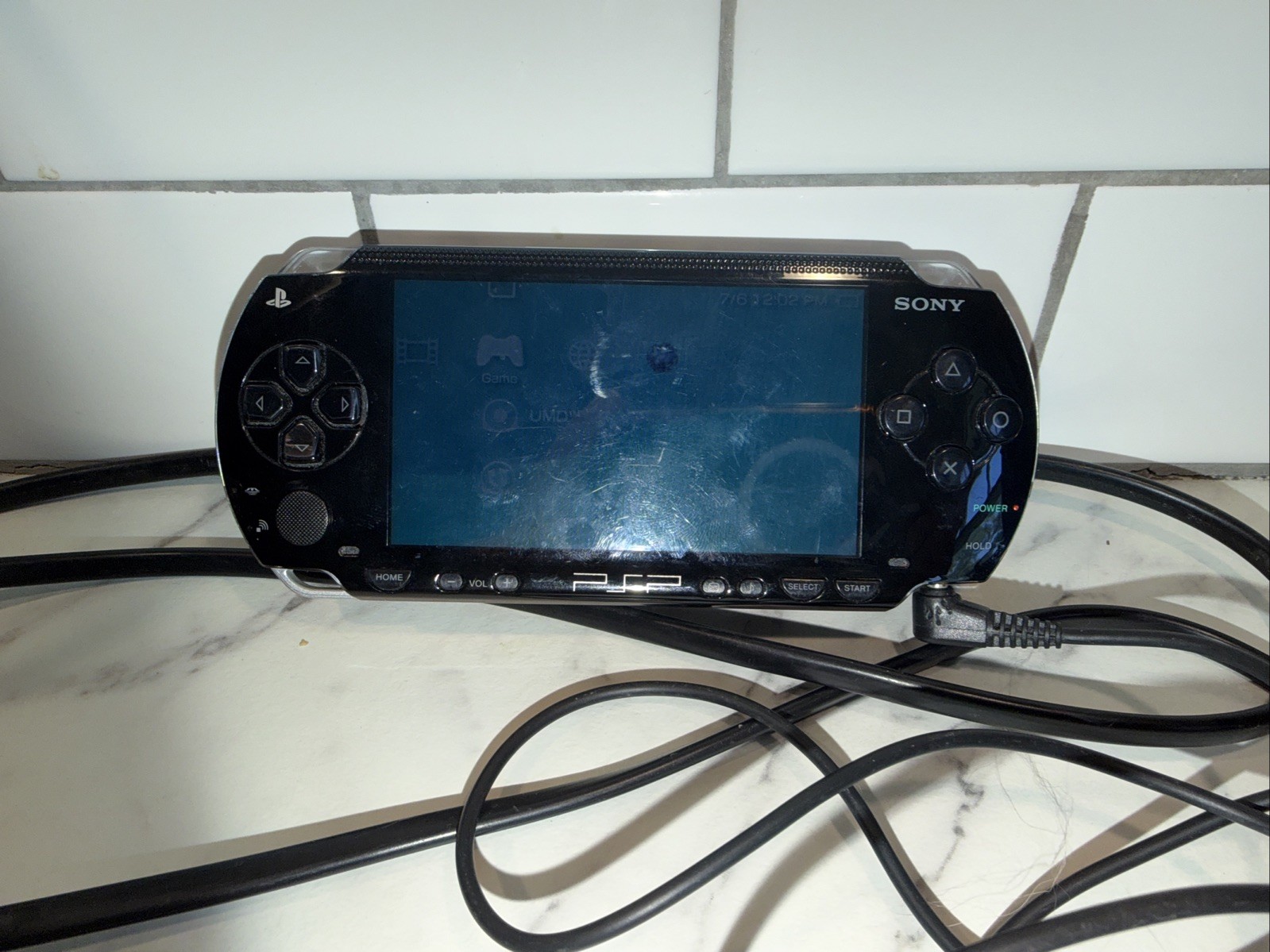 TESTED Playstation Psp-1001 Portable Black Console With Secret Agent Clank