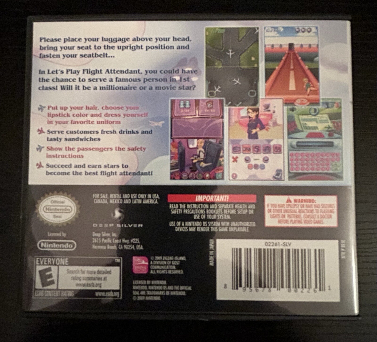Nintendo DS Lets Play Flight Attendant Game