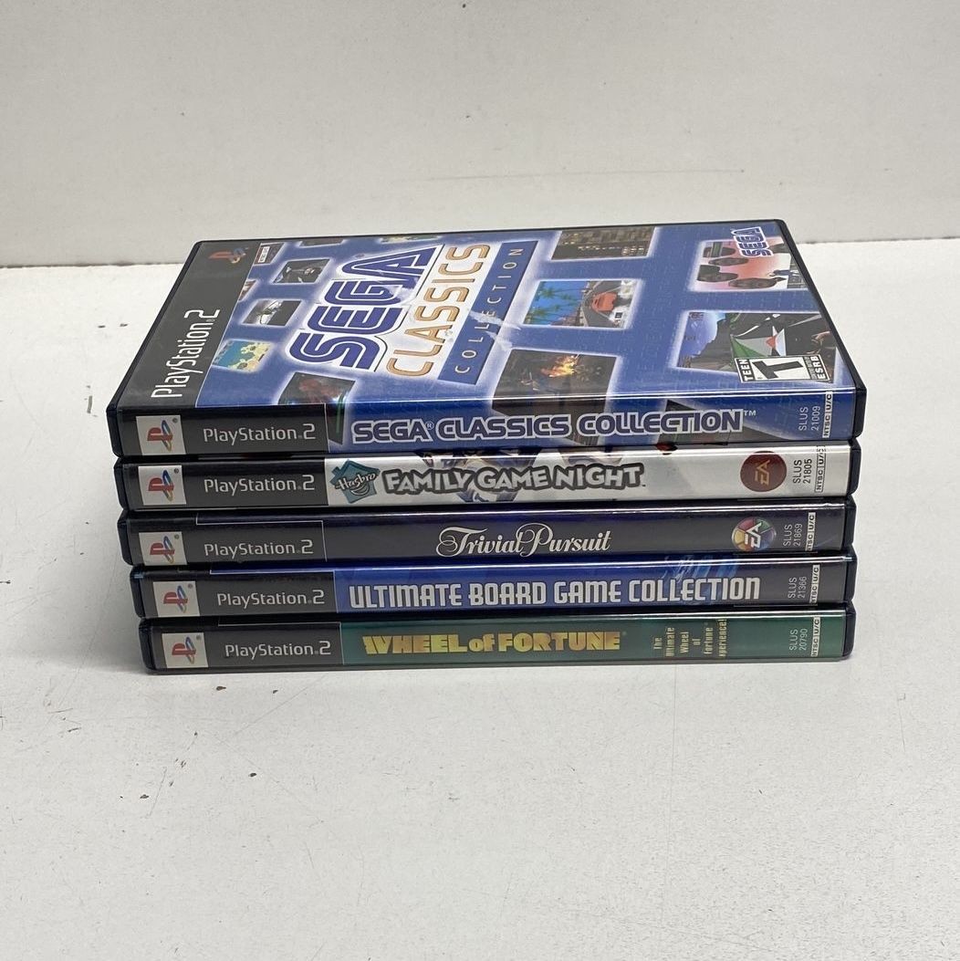 Sega Classics Family Game Night 5 PS2 Game Lot 2000s CIB Complete
