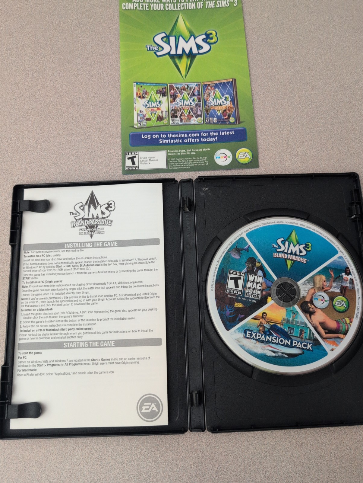 The Sims 3 Island Parade (Windows/Mac) PC Complete In Box CIB