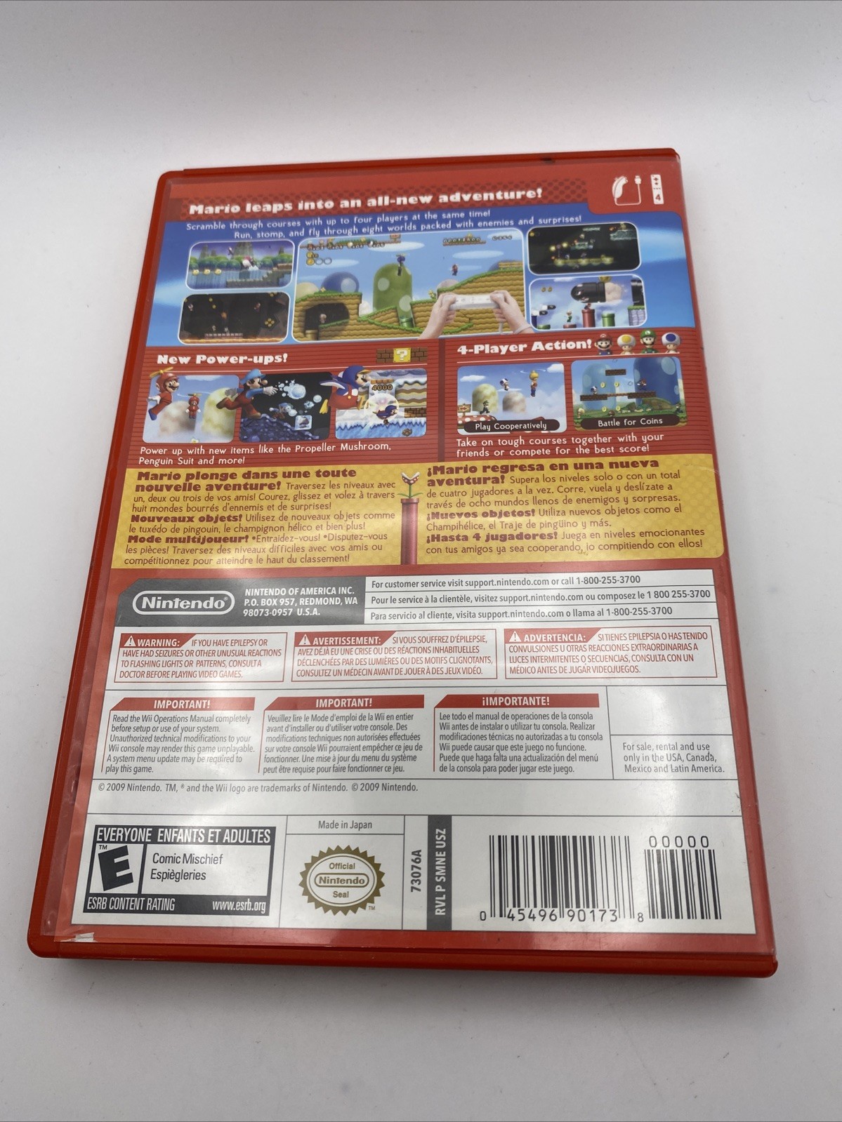 New Super Mario Bros. Wii No Manual (Nintendo Wii, 2009) Tested Working