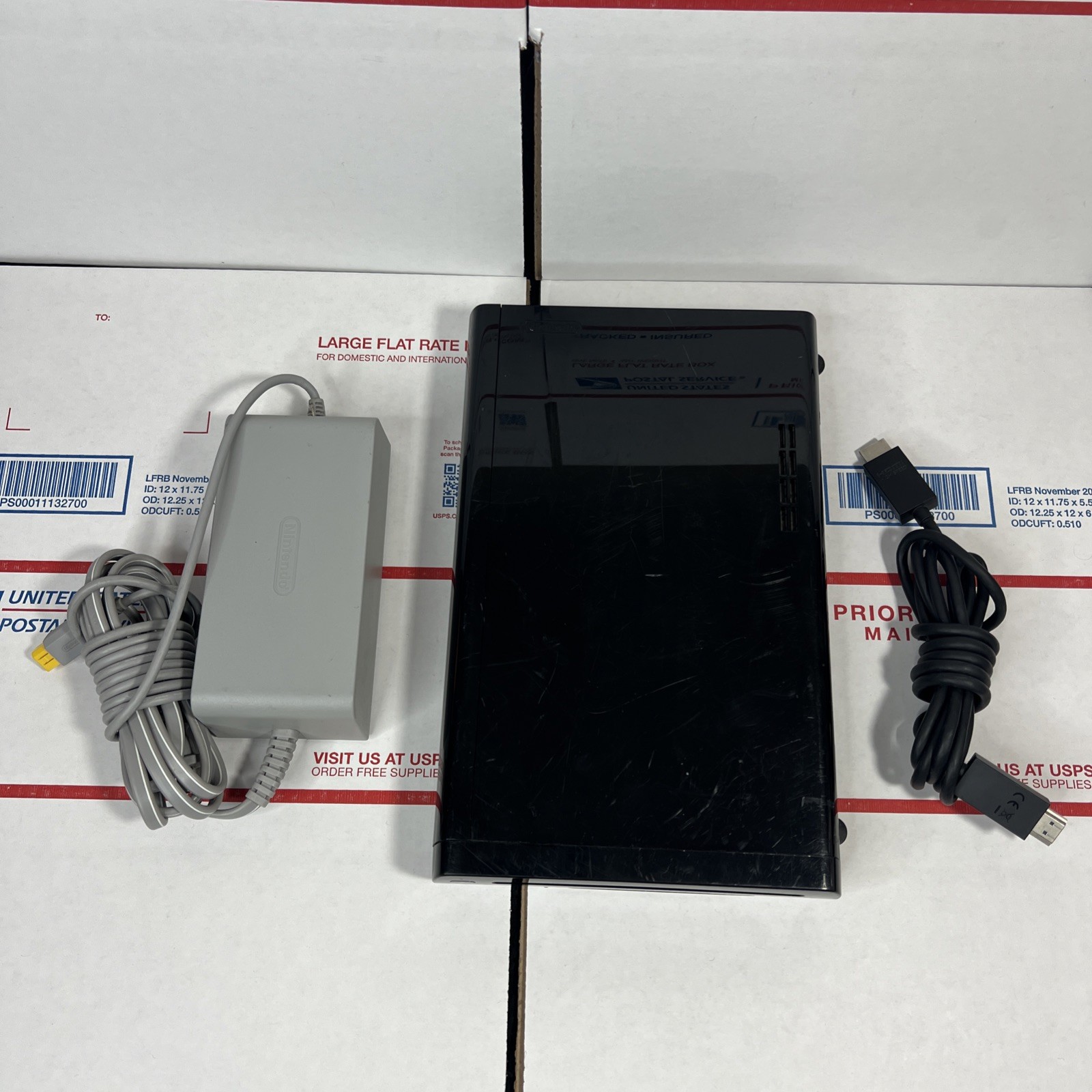 Nintendo Wii U Black 32GB Deluxe Console / Power Only – SAME DAY SHIP – WARRANTY