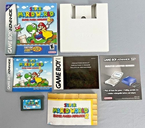 Super Mario World Super Mario Advance 2 Nintendo Game Boy Advance GBA CIB Poster