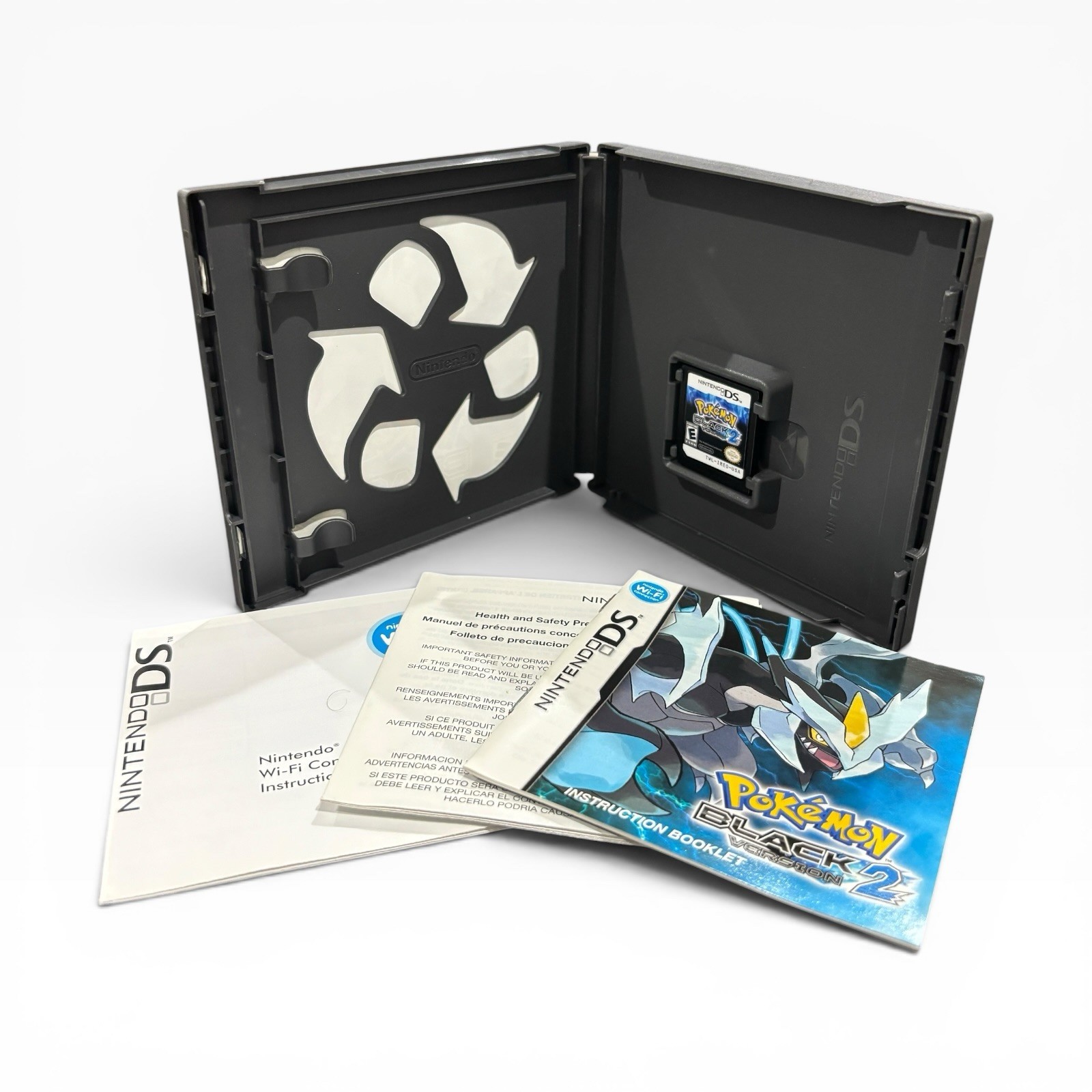 Pokemon Black Version 2 (Nintendo DS, 2012) Complete CIB W/ Manual & Inserts