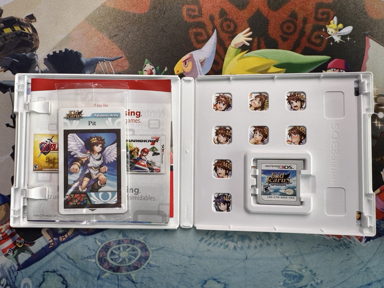 Kid Icarus Uprising (Nintendo 3DS) XL 2DS Game w/Case, Manual, Cards