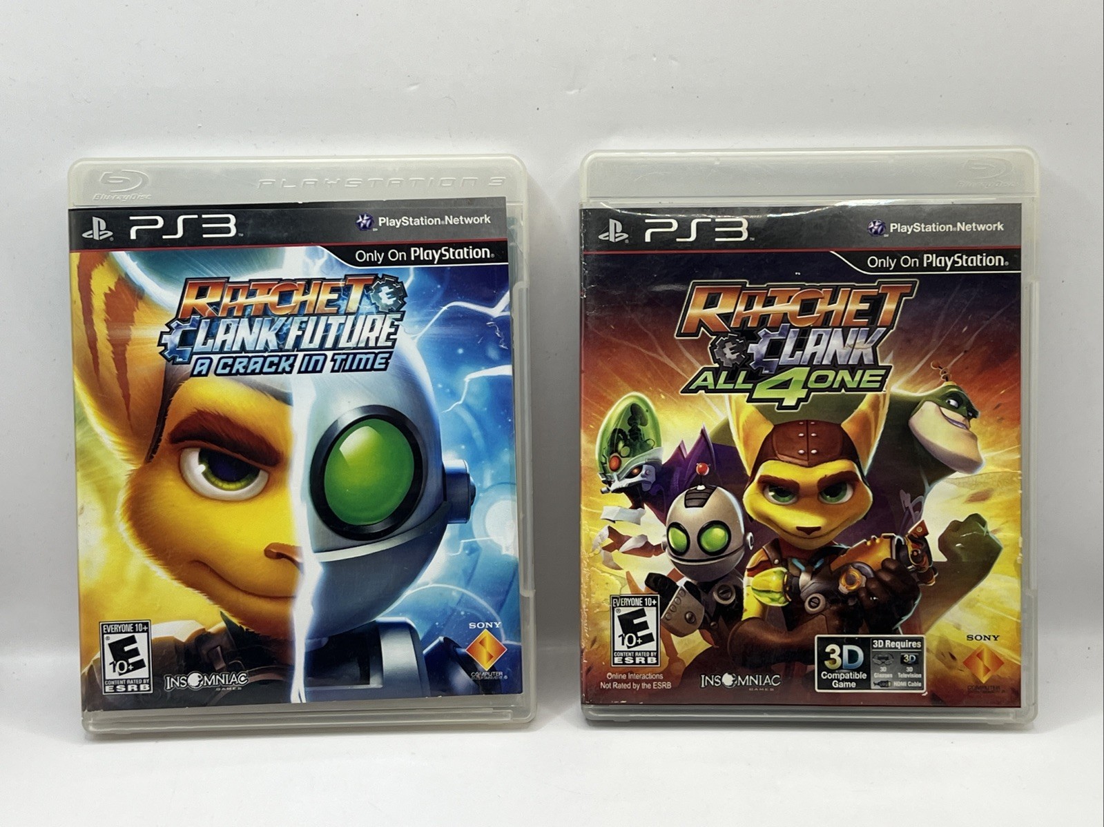 Ratchet & Clank Game Lot – Future A Crack In Time + All4One – PS3