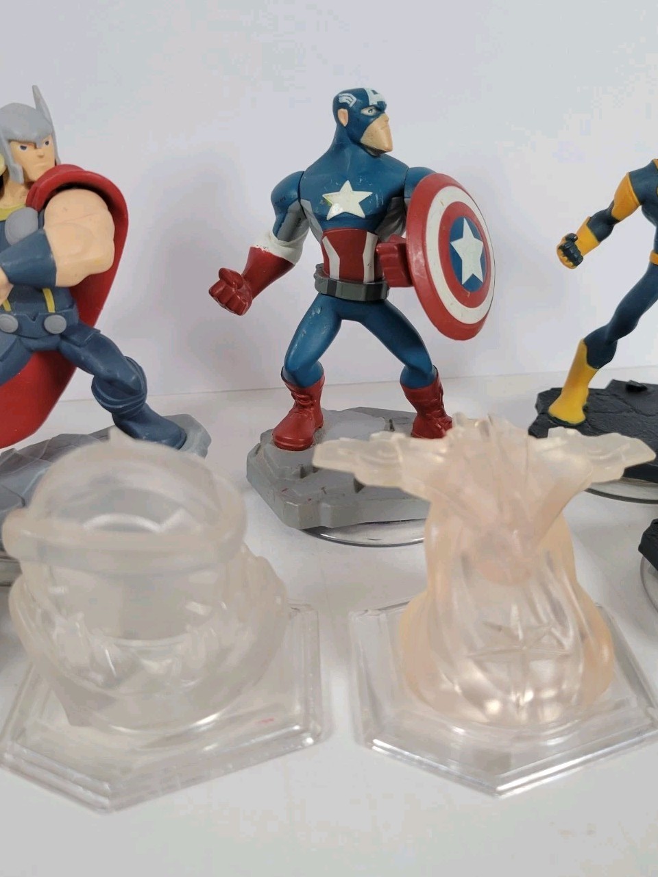Disney Infinity Marvel Lot Hulk Thor Captain America Widow Rocket Nova x2 + Disc