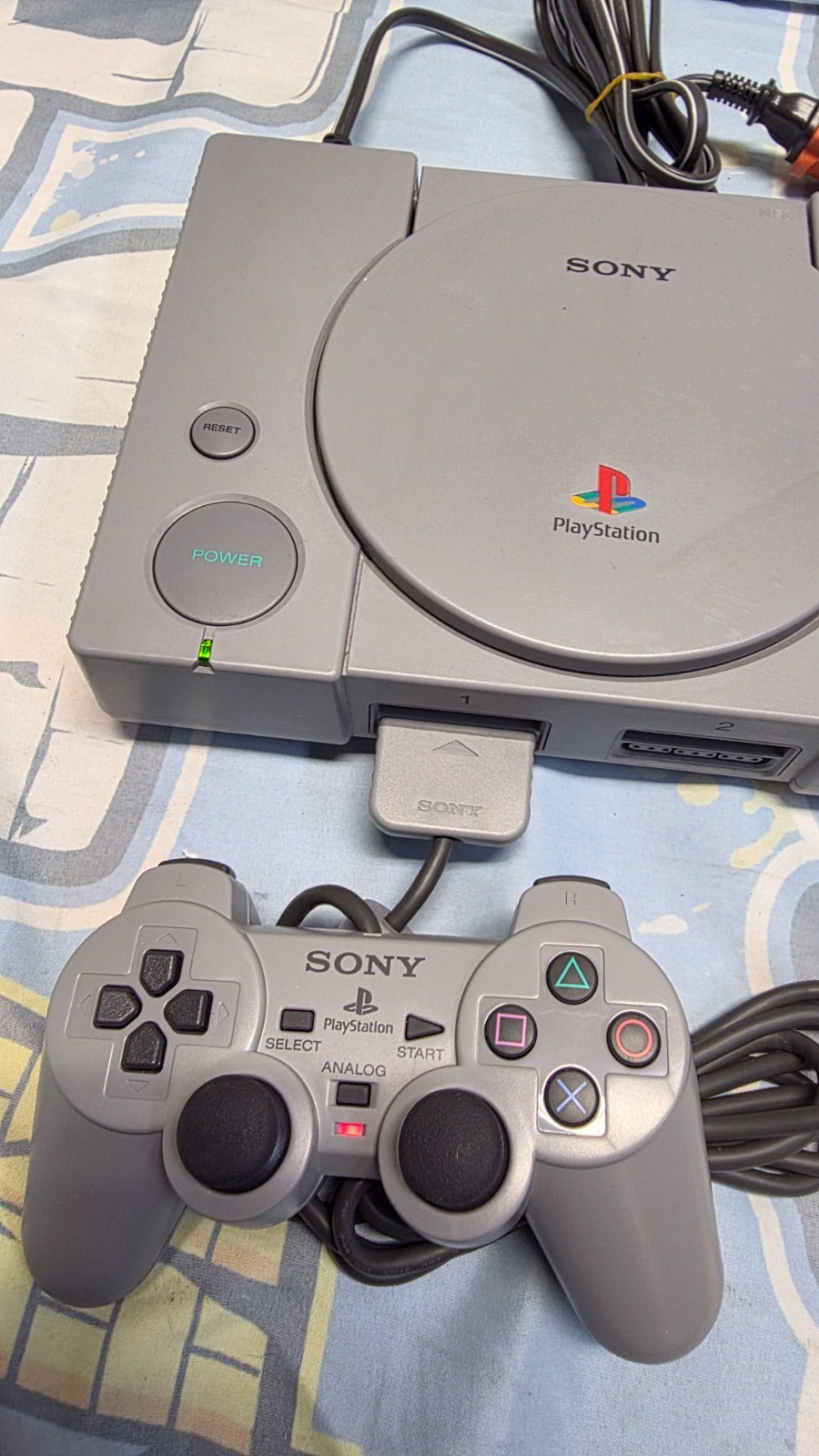 Sony PlayStation PS1 SCPH-9001 Complete Dual Shock Vintage Feb 2000 Y2K Console