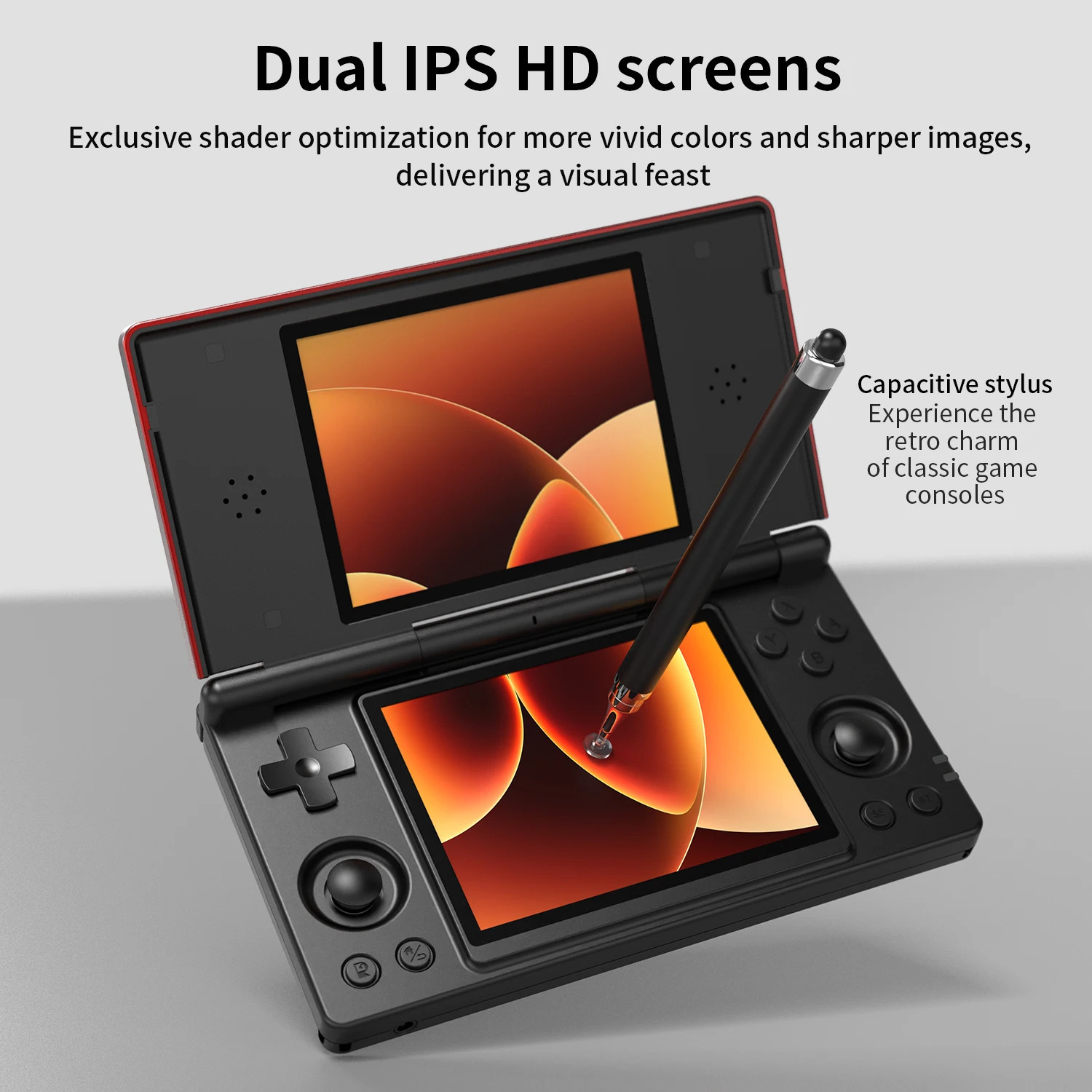 Anbernic RG DS Handheld Game Console 4″ Dual Screen Android 14 4000mAh Flip