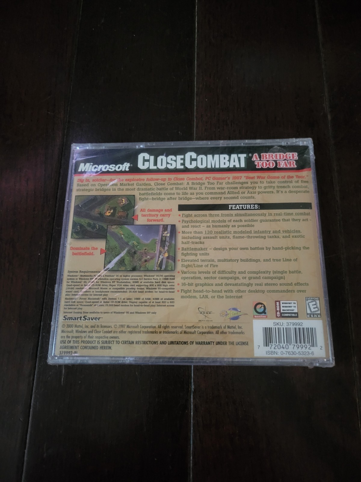 Microsoft Close Combat A Bridge Too Far PC Game CD-ROM Windows 95/98 Mac OS New