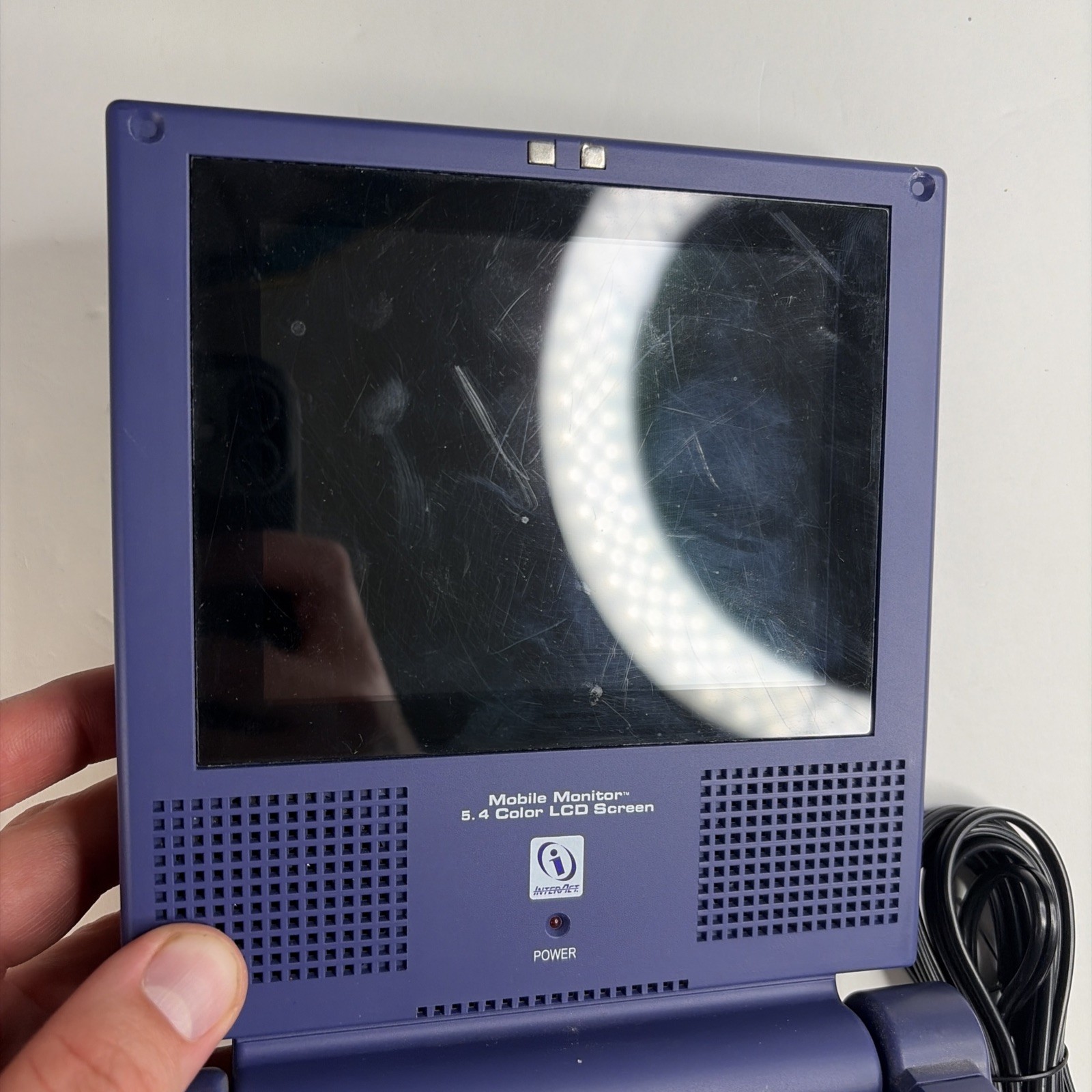 Intec Indigo Portable 5” LCD Screen W Dongle! Attachment Nintendo GameCube