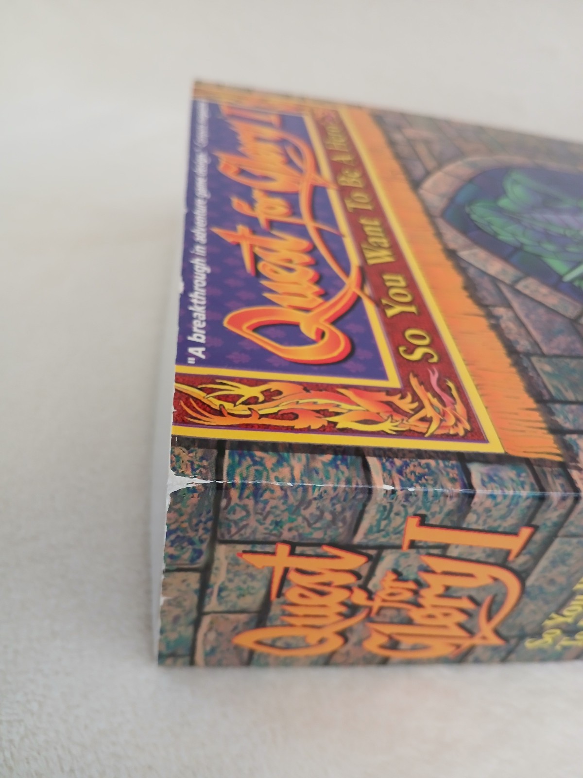 Vintage 1992 Sierra Quest for Glory 1 PC Big Box 3.5 disks + RARE Strategy Guide