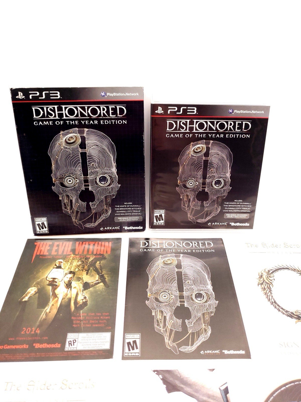 Dishonored — Game of the Year Edition (Sony PlayStation 3, 2013) CIB W/ Inserts