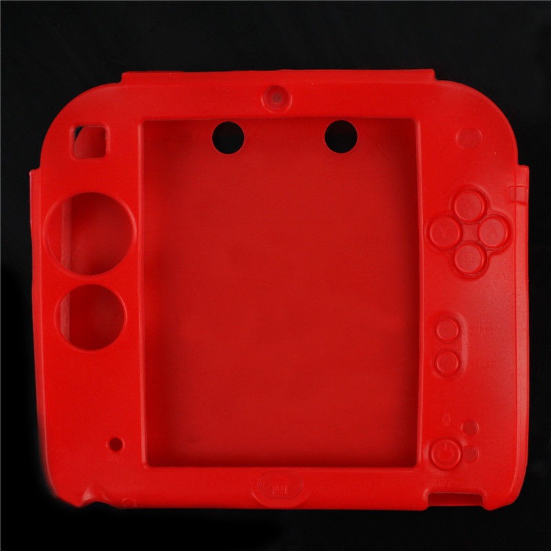 For Nintendo 2DS Protective Red Soft Silicone Rubber Gel Skin Case Cover Skin