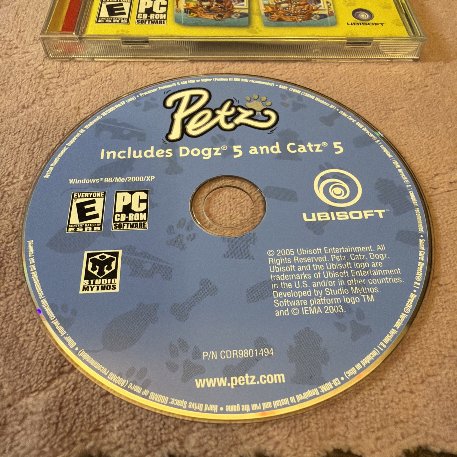 Video Game PC Petz Dogz 5 & Catz 5 (CD, 2005) Ubisoft Game