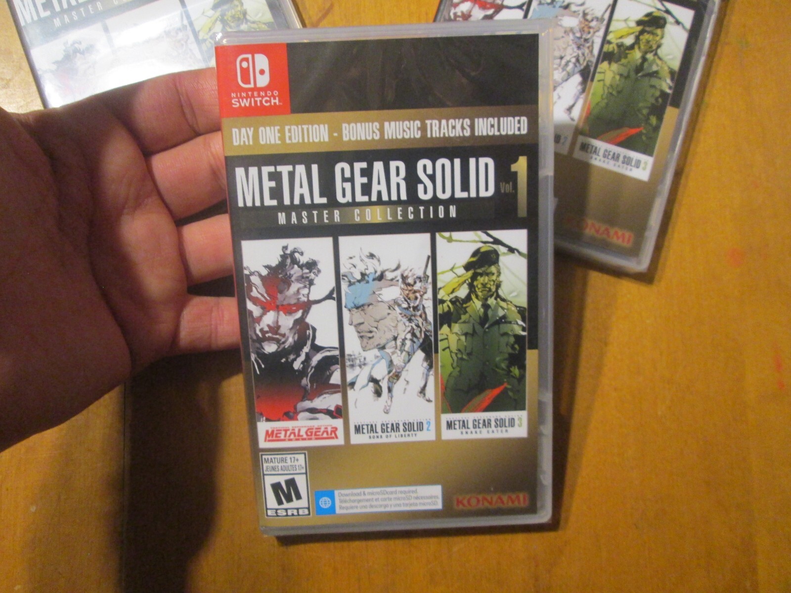 Metal Gear Solid Master Collection VOL 1 NINTENDO SWITCH TRILOGY 1 2 & 3 DAY ONE