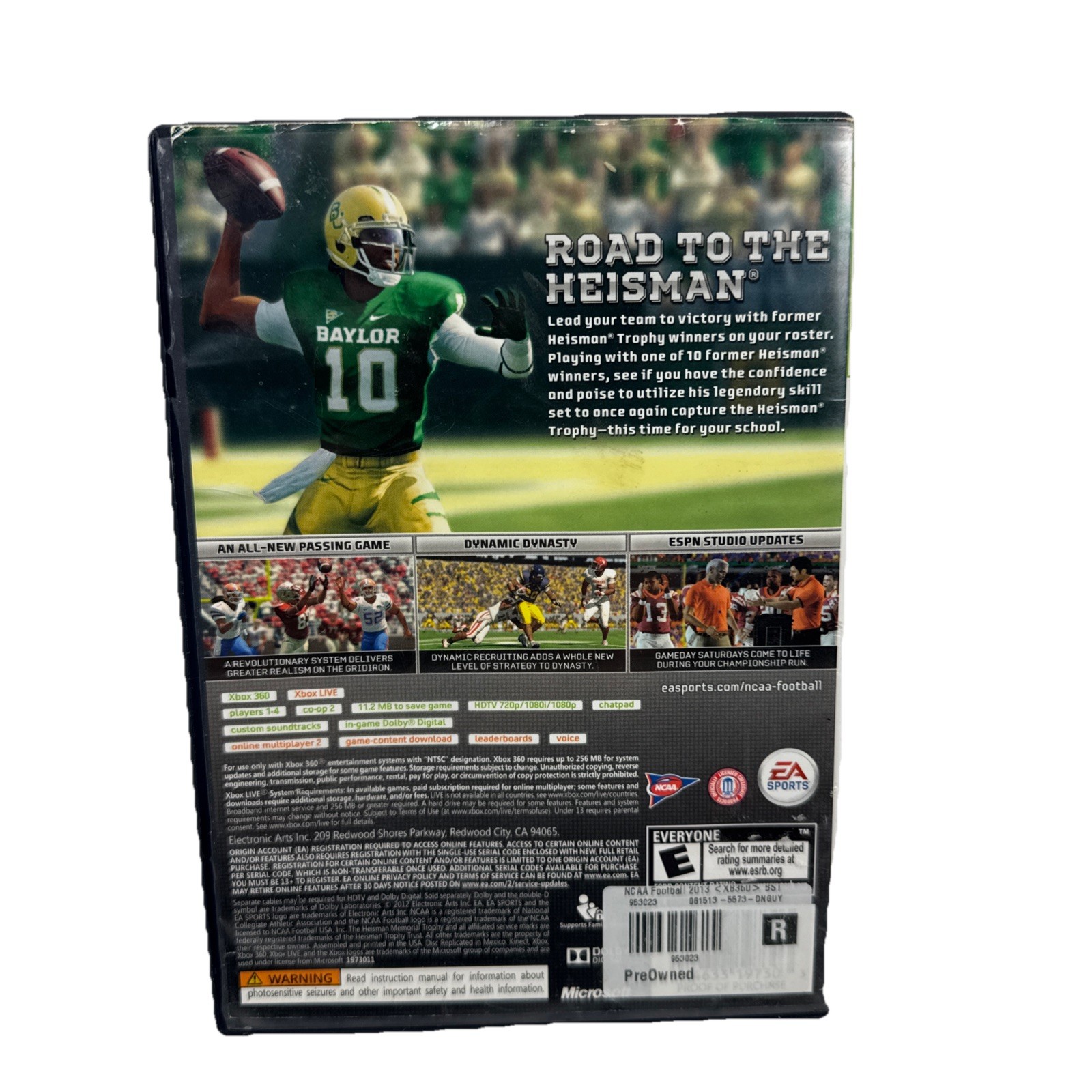 NCAA Football 13 Microsoft Xbox 360 2012 Complete W Paperwork Not Manual L@@K