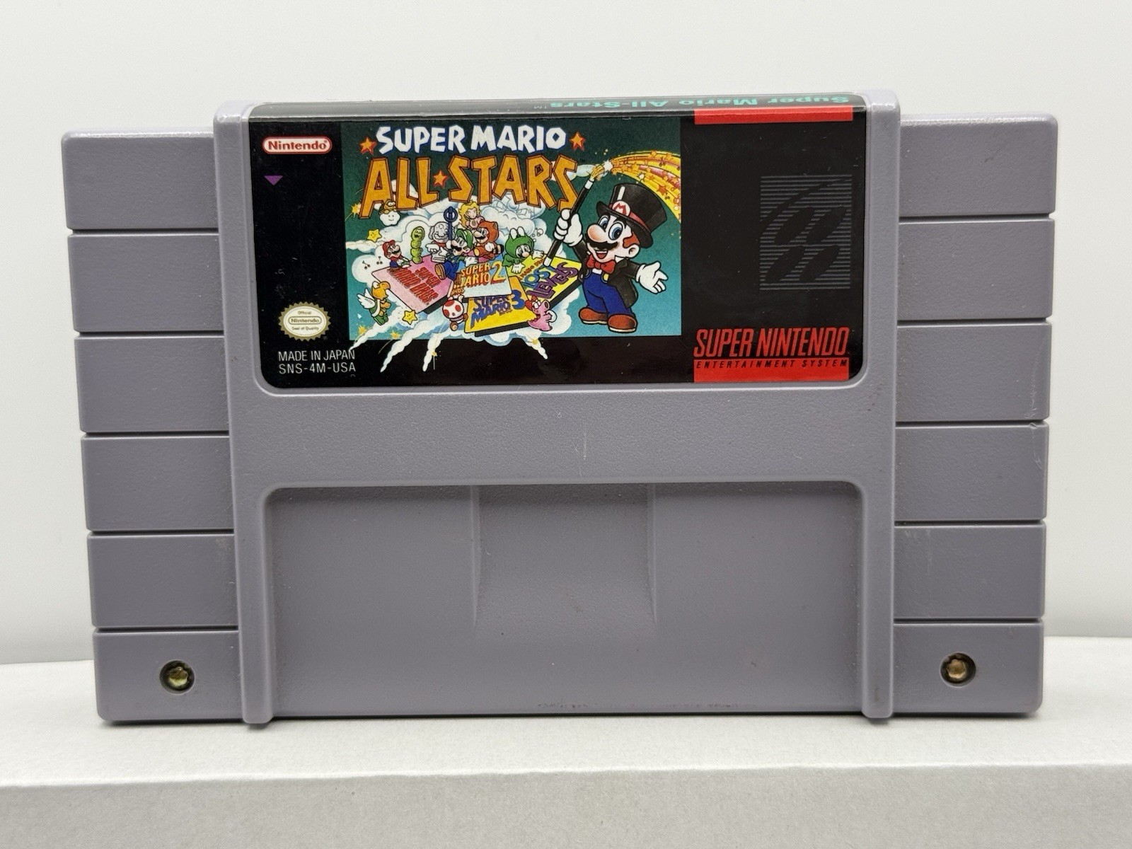 Super Nintendo SNES SNS-001 Console Bundle Working w/Cords & Mario All stars