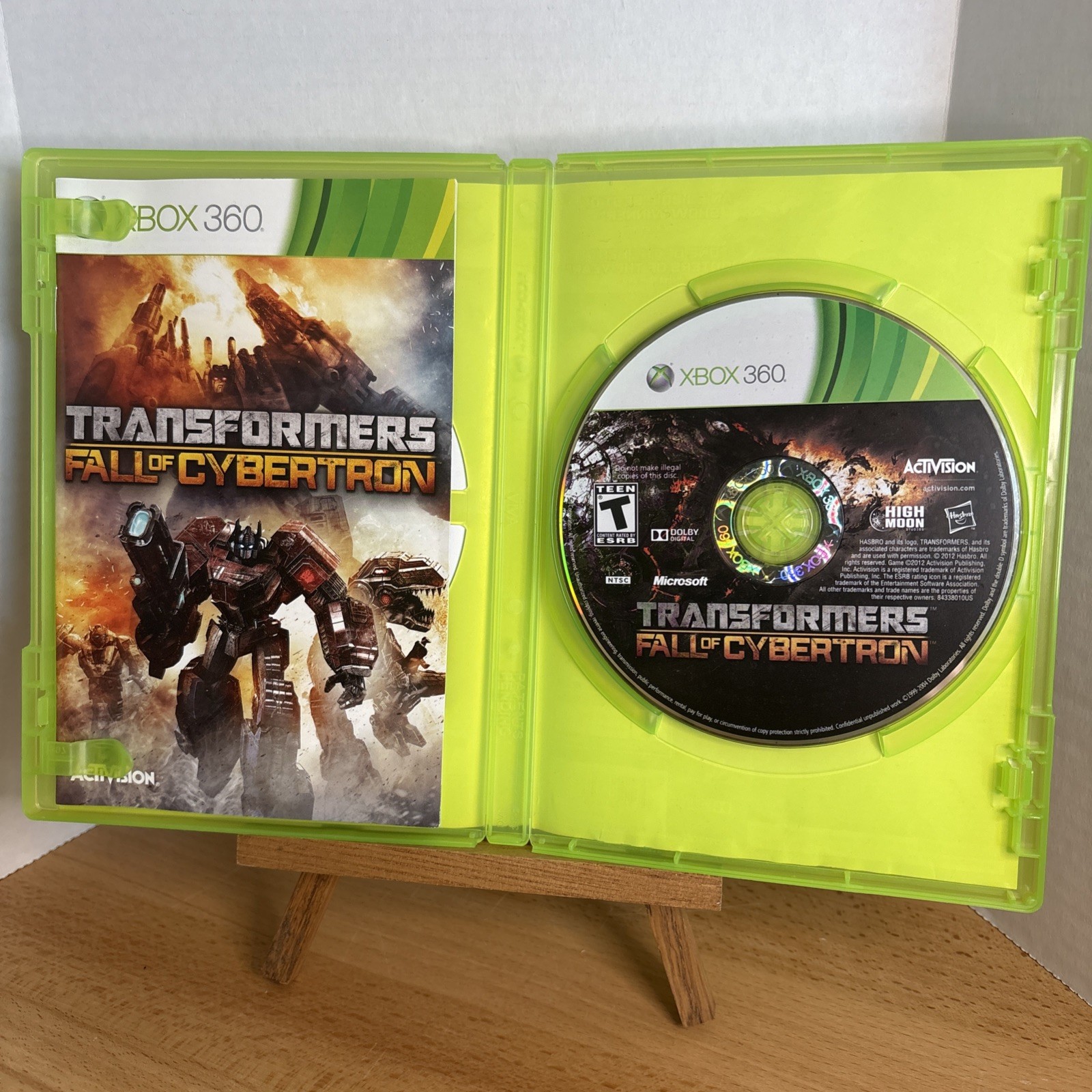 Transformers Fall of Cybertron Xbox 360 with Manual Resurfaced Pics Working