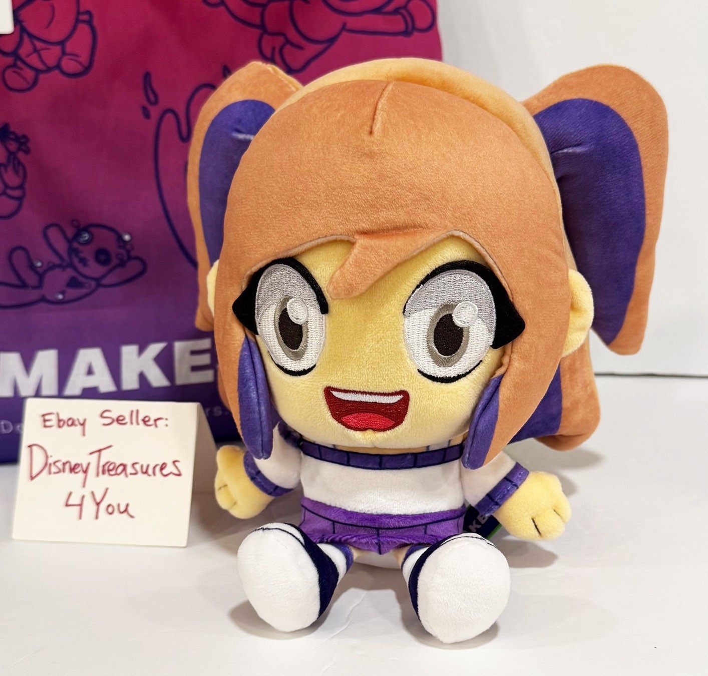 Makeship Plush LYNA PELUCHE YouTube Anime Cartoon Video Game Animator Rare NEW