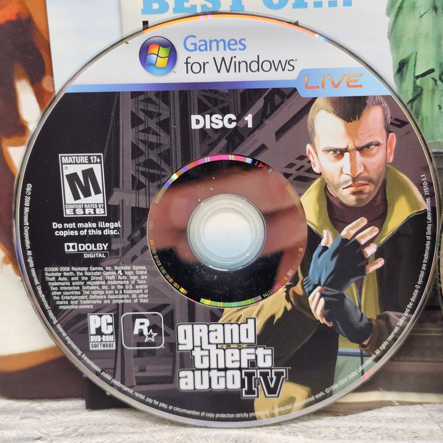 Grand Theft Auto IV Windows PC No Product Key Untested No Scratches