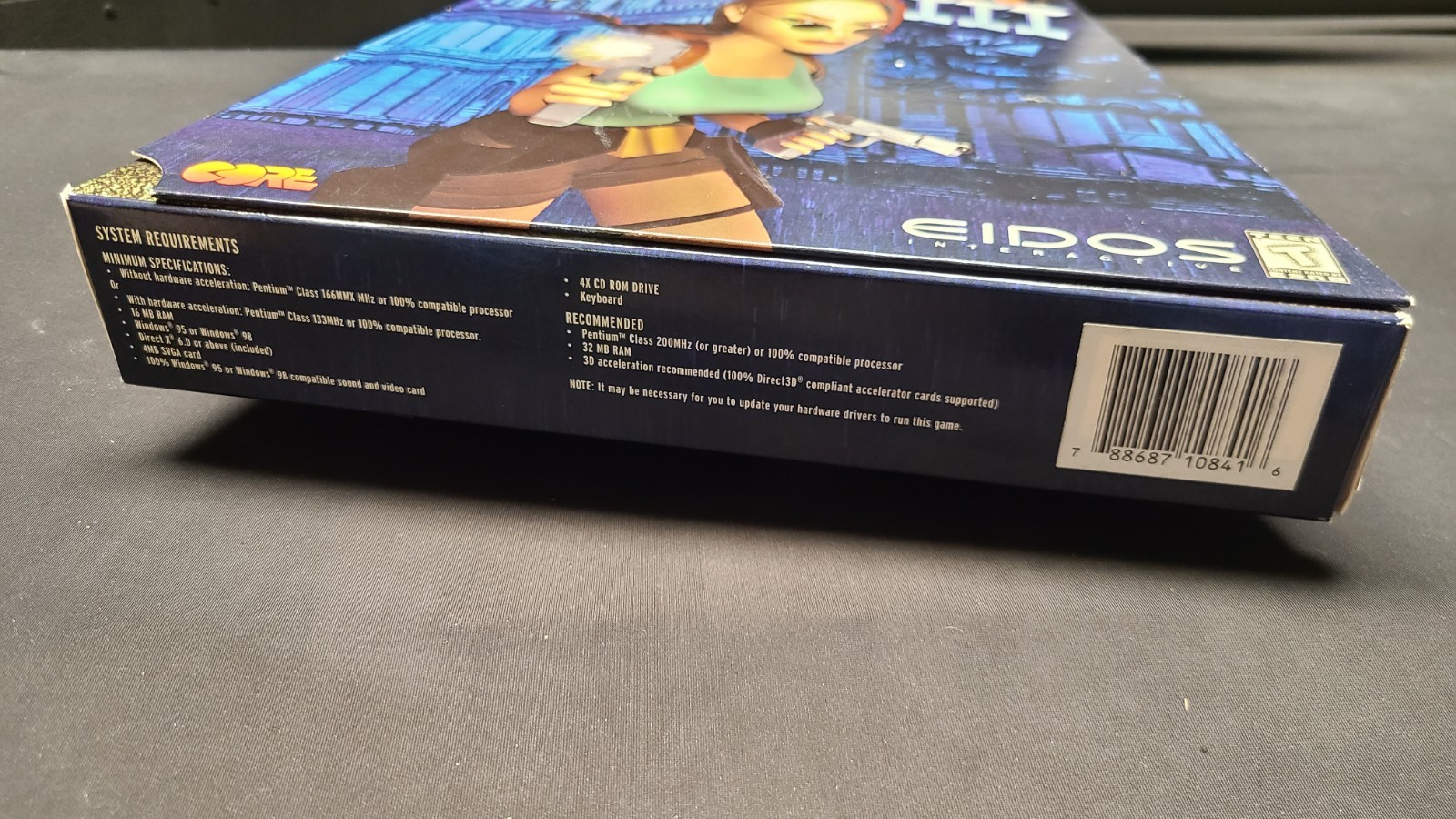 Tomb Raider III (1998) Big Trapezoid Box Vintage PC Windows Game Eidos