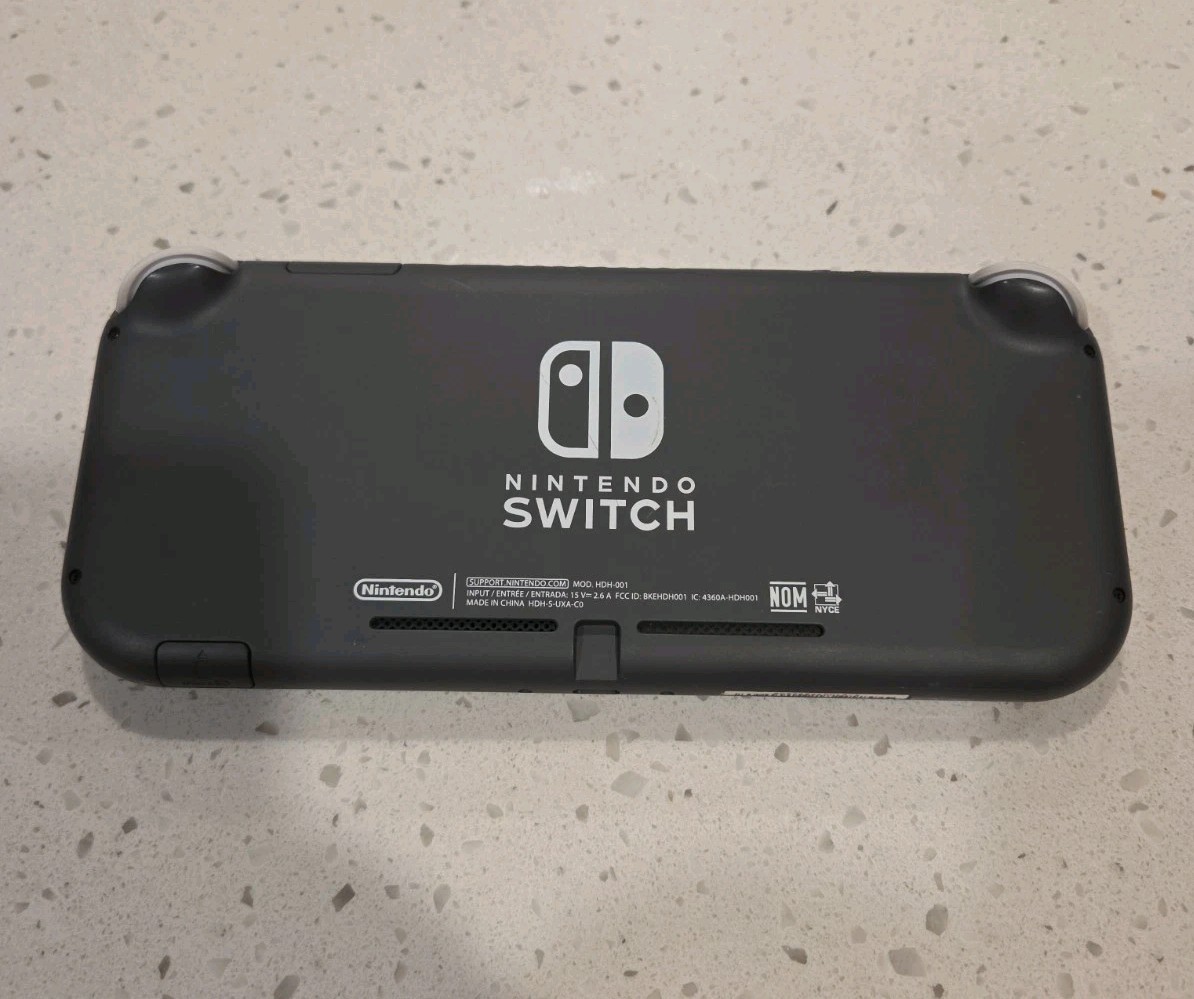 Nintendo Switch Lite Gray Handheld Console 32GB w/ Charger, Box, & Case