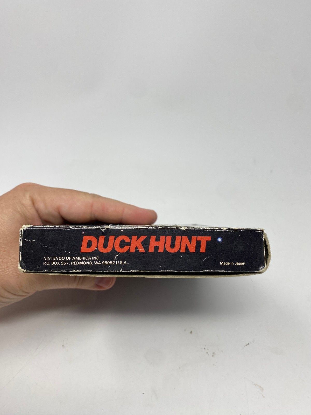 Duck Hunt Nintendo NES, 1985 5-Screw Unpunched Hangtab Complete CIB BLACK BOX