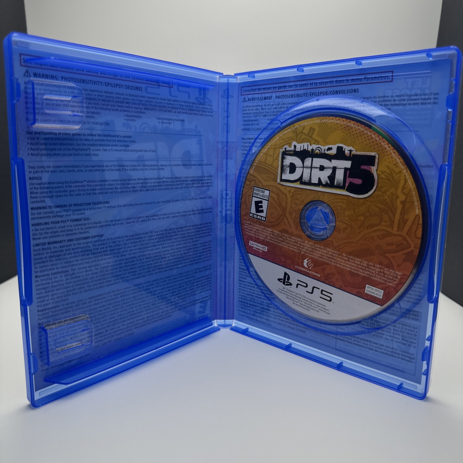 DiRT 5 – Sony PlayStation 5 – With Plastic Protector – VGC – Clean – Tested