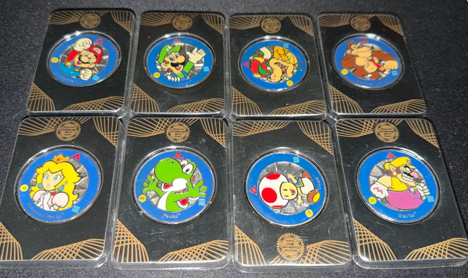 2016 Enterplay Nintendo Super Mario Challenge Coins MINT SEALED SET complete 1
