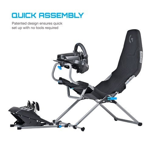 Playseat G.00248 Challenge X Logitech G Edition Black/Gray Folding 25.57 lbs!