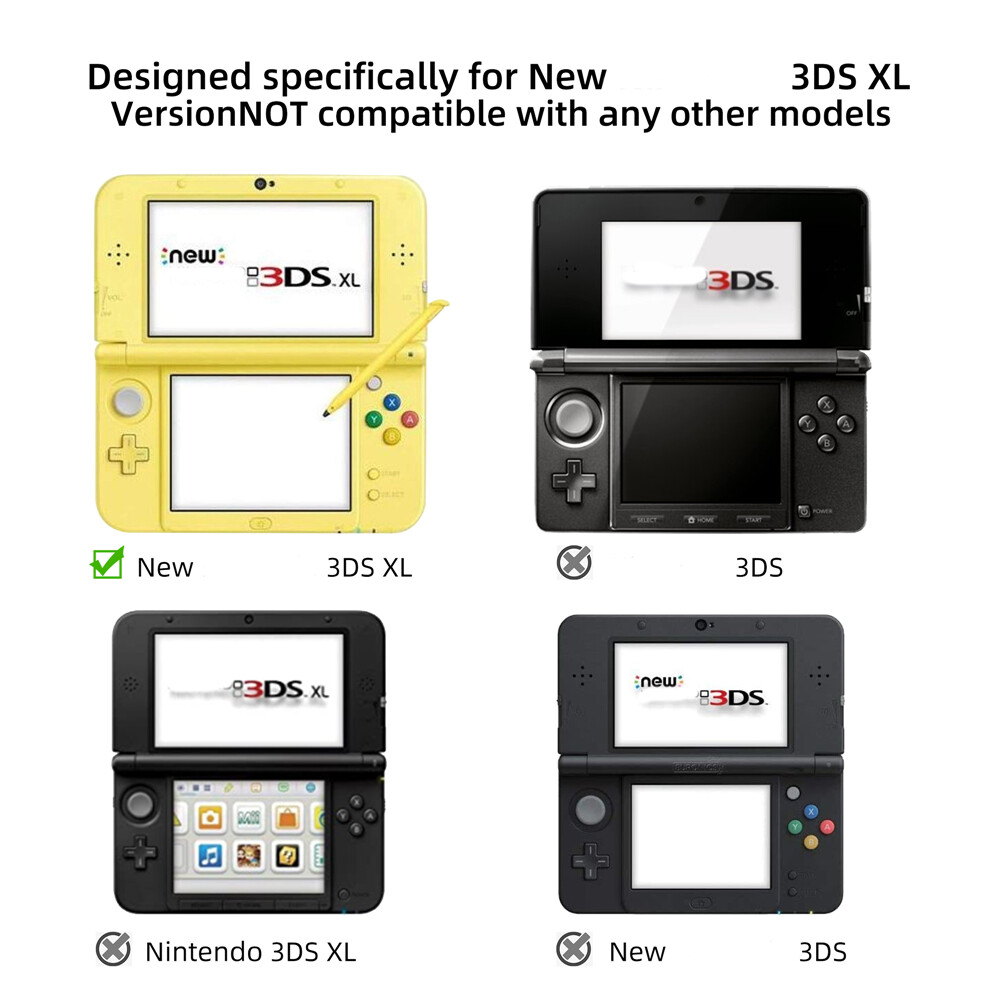 Protective Shell, Ultra Clear Crystal Transparent Hard Case for New 3DS XL LL