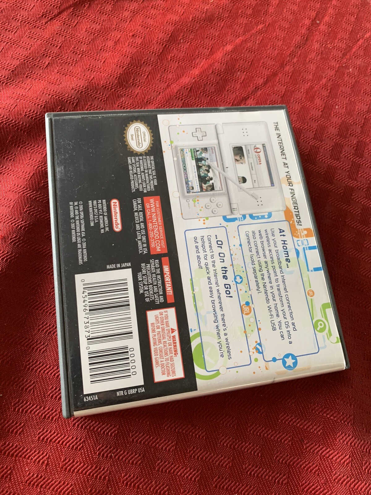 Nintendo DS Browser (Nintendo DS, 2007) With Case And Manual No Expansion Memory