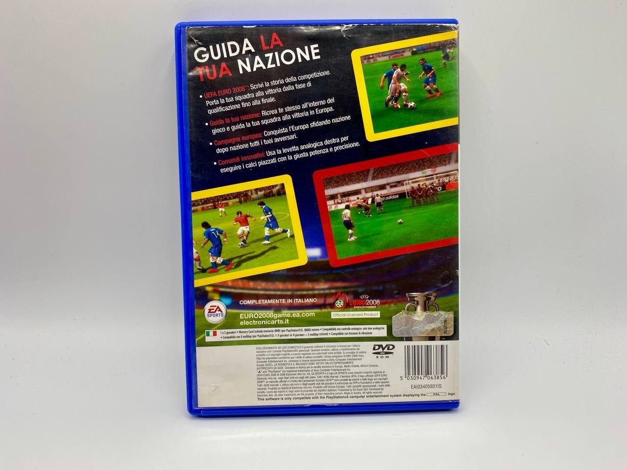 Euro 2008 Austria Switzerland Soccer Game for Sony PlayStation 2 ITA Complete