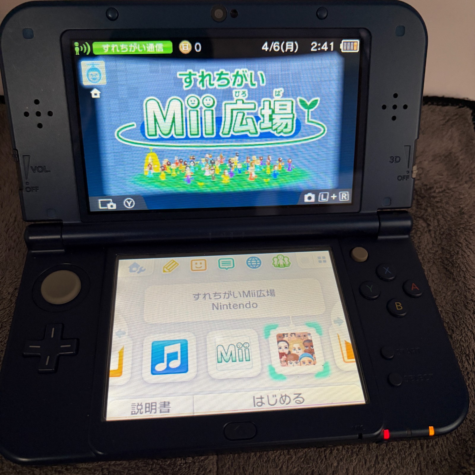 【Excellent5】Nintendo NEW 3DS LL XL Blue Handheld Used Game Console From Japan