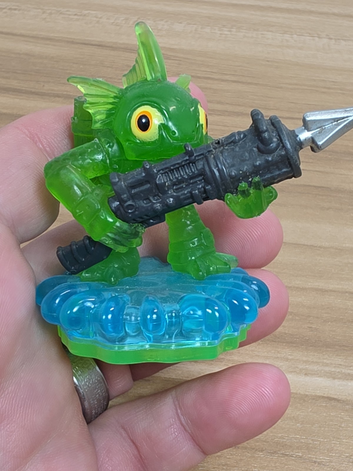 Clear Green Gill Grunt Skylanders Spyros Adventure Imaginators