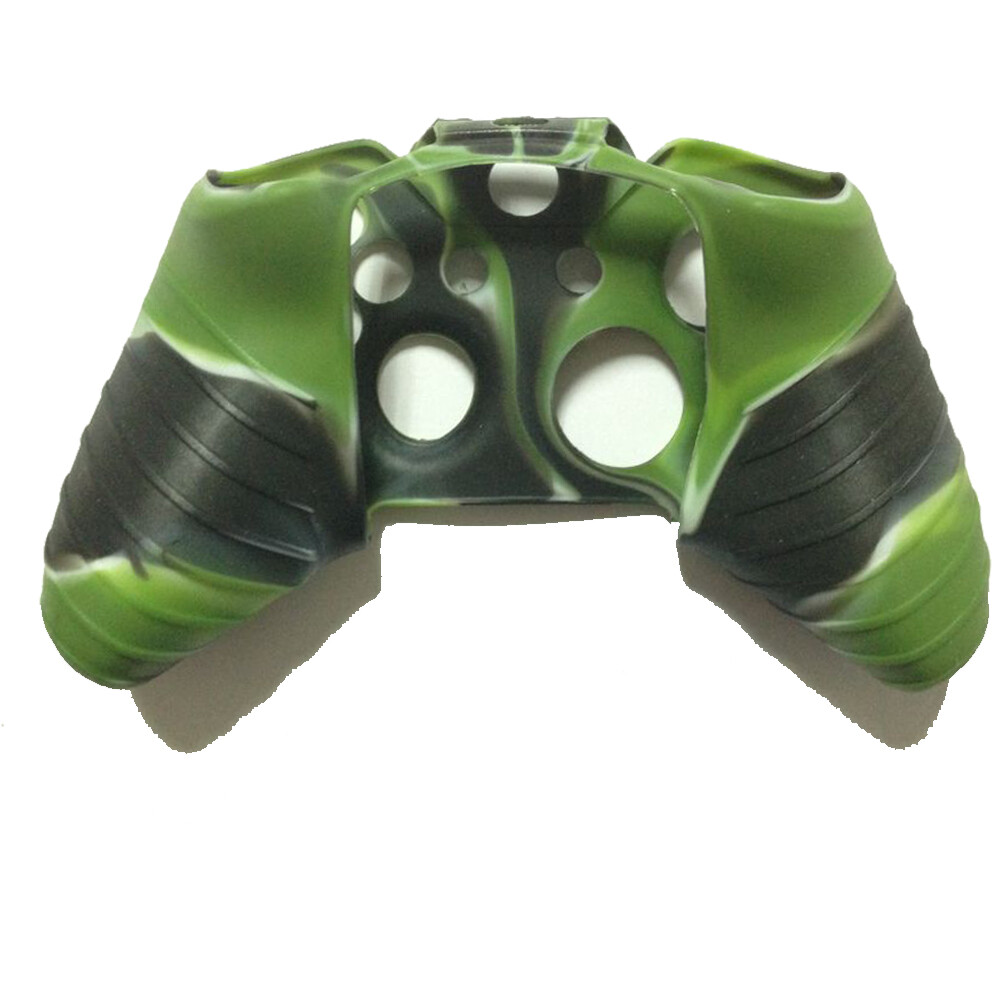 Silicone Soft Rubber Gel Grip Case Skin Cover+Thumbstick Cap Xbox One Controller
