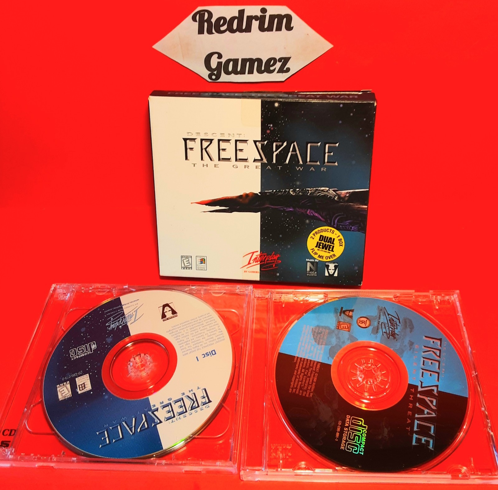 Descent Freespace Silent Threat/Great War Windows PC CD-Rom Video Games Sci-Fi